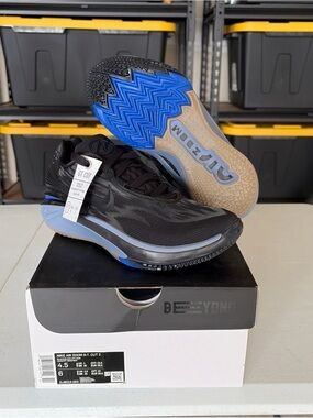 Nike Air Zoom G.T. Cut 2 Black/Blue Basketball Shoes Mens Size 4.5 US Brand New